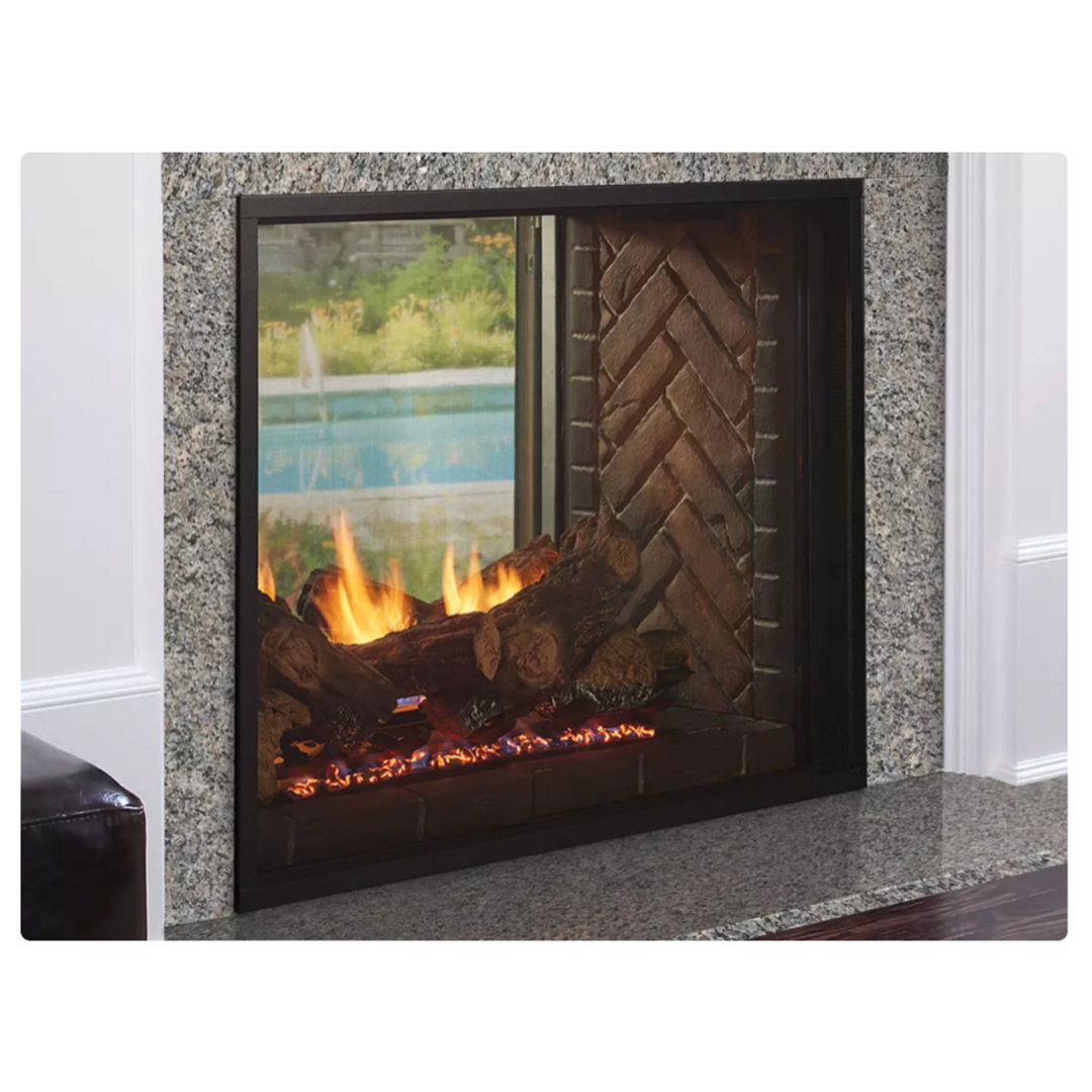 Heat & Glo - Fortress See-Through 36" Direct Vent Gas Fireplace-United Backyard