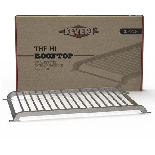 Keveri - 1 Rooftop Stainless Steel Exterior Rack - Stainless Steel-United Backyard