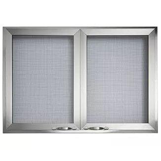 Majestic - 36" Stainless Steel Mesh Door for Vesper Gas Fireplace-United Backyard