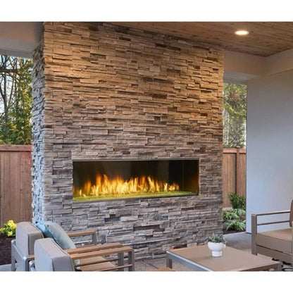 Majestic - 48" Lanai Contemporary Outdoor Linear Vent Free Gas Fireplace with IntelliFire Plus Ignition System-United Backyard