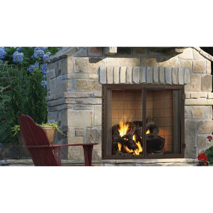 Majestic - Castlewood 42" Traditional Outdoor Wood Burning Fireplace-United Backyard