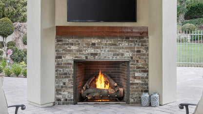 Majestic - Courtyard 36" Traditional Outdoor Vent Free Natural Gas Fireplace With IntelliFire Ignition System-United Backyard