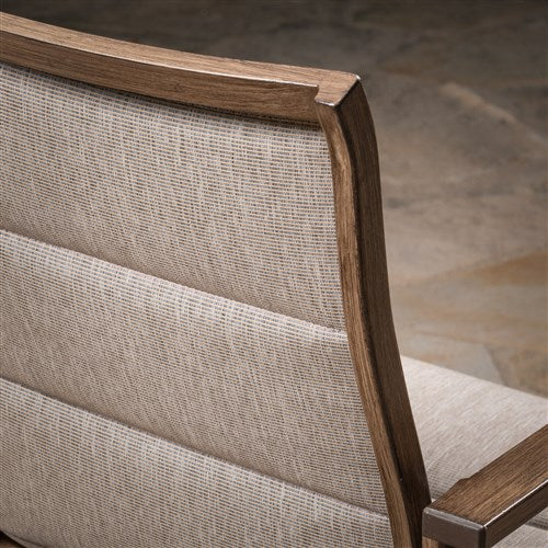 Mod Furniture - Atlas 7pc Dining Set: 6 Swivel Padded Chrs and 74"x40" Tressle Table - Tan-United Backyard