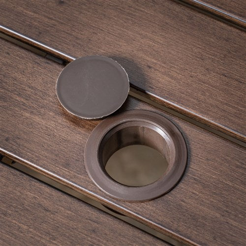 Mod Furniture - Atlas 7pc Dining Set: 6 Swivel Padded Chrs and 74"x40" Tressle Table - Tan-United Backyard