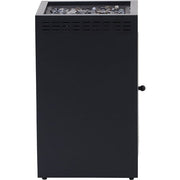 Mod Furniture - Flame Steel Gas Fire Pit with Lava Rocks - Steel/Grey-United Backyard