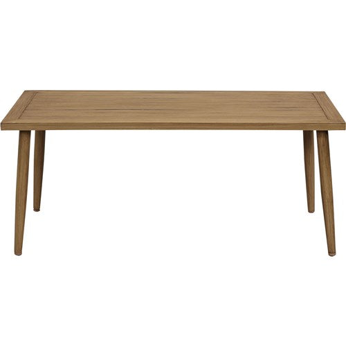 Mod Furniture - Jaden 4pc Set: 2 Side Chairs, Sofa, and Faux Wood Coffee Table - Grey/Faux Wood-United Backyard