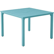 Mod Furniture - Luna 5pc: 4 Slat Dining Chairs, 41" Slat Table - Teal-United Backyard