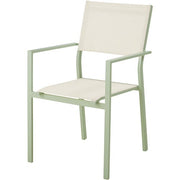 Mod Furniture - Luna 5pc: 4 Sling Dining Chairs, 41" Slat Table - Mint-United Backyard