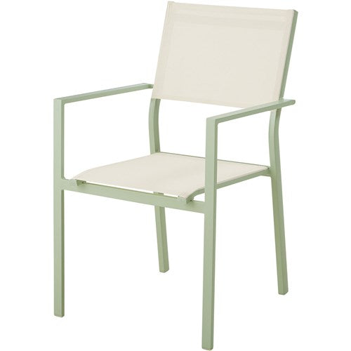Mod Furniture - Luna 5pc: 4 Sling Dining Chairs, 41" Slat Table - Mint-United Backyard