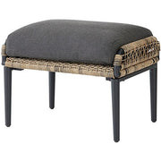 Mod Furniture - Pasadena 6pc Set: 2 Chairs, Sofa, 2 Ottomans, Glass Top Coffee Table - Tan/Charcoal-United Backyard