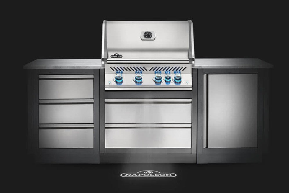 Napoleon BBQ - BUILT-IN PRESTIGE PRO™ 500 RB - Liquid Propane-United Backyard