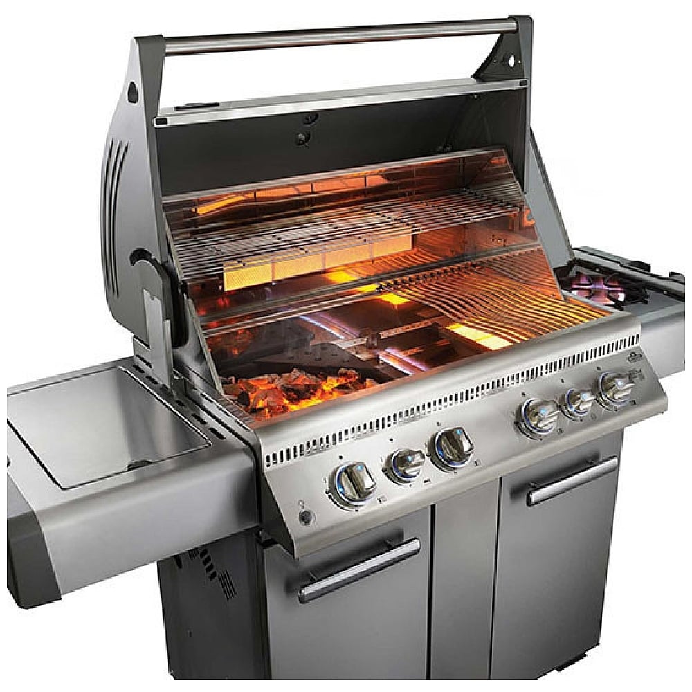 Napoleon BBQ - Lex 605 Rsbi With Side Burner And Infrared Bottom & Rear Burners-United Backyard