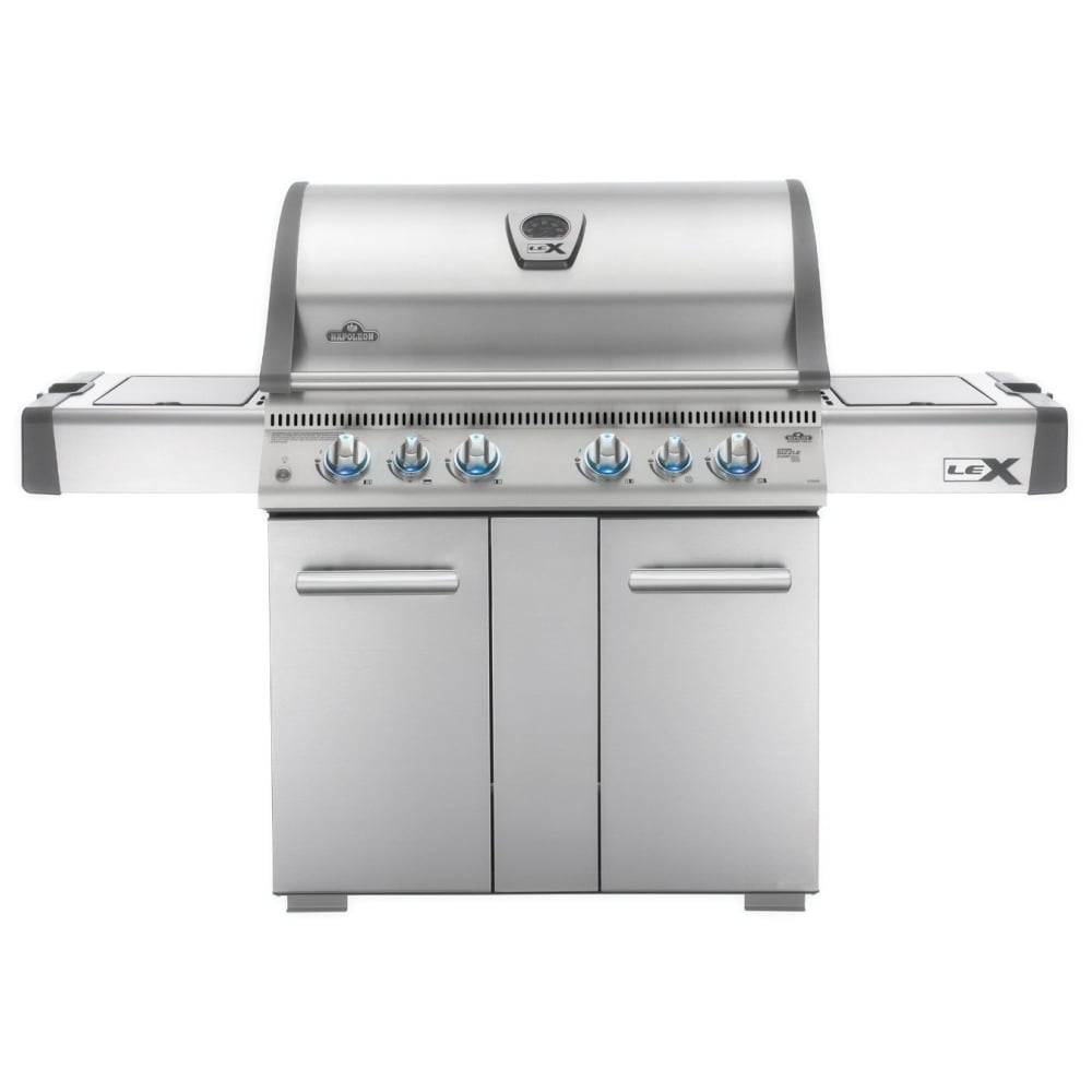 Napoleon BBQ - Lex 605 Rsbi With Side Burner And Infrared Bottom & Rear Burners-United Backyard