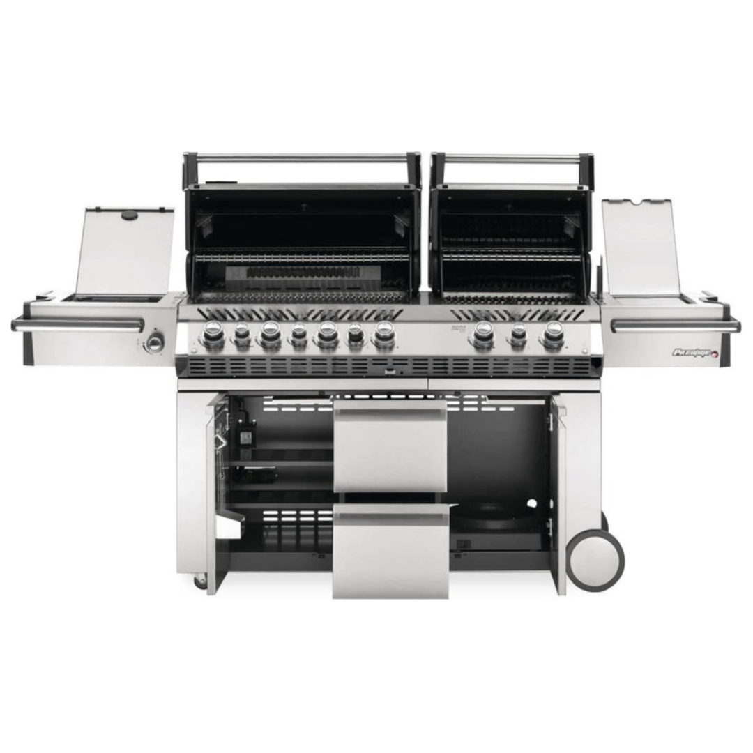 Napoleon BBQ - Prestige PRO™ 825 RSBI Gas Grill with Power Side Burner, Infrared Rear & Bottom Burners - Natural Gas-United Backyard