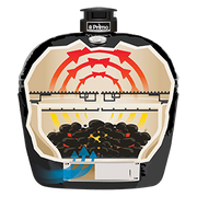 Primo - Oval XXL 500 All-In-One Ceramic Charcoal Grill-United Backyard