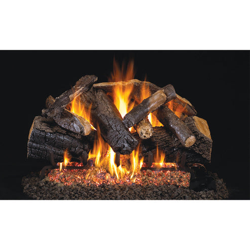 Real Fyre - Charred Series 42" Charred Majestic Oak Vented Gas Logs-United Backyard