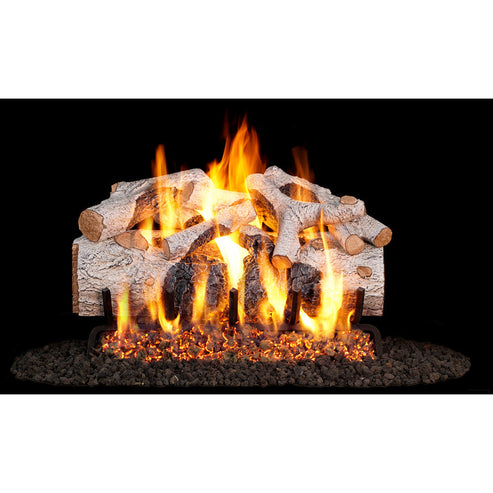 Real Fyre - Charred Series 42" Charred Mountain Birch Vented Gas Logs-United Backyard
