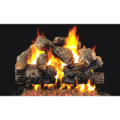 Real Fyre - Charred Series 42" Charred Royal English Oak Vented Gas Logs-United Backyard