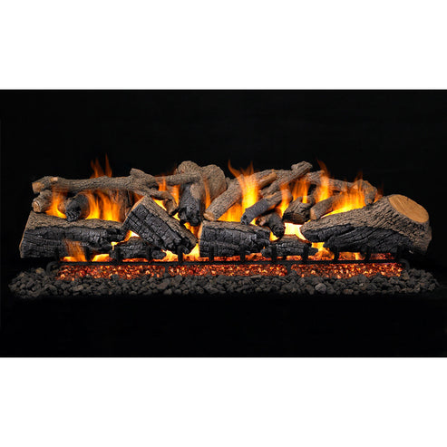 Real Fyre - Charred Series 60" Charred Majestic Oak Vented Gas Logs-United Backyard