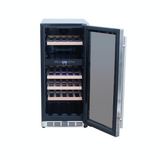 Summerset - 15" Outdoor Rated Dual Zone Wine Cooler-United Backyard