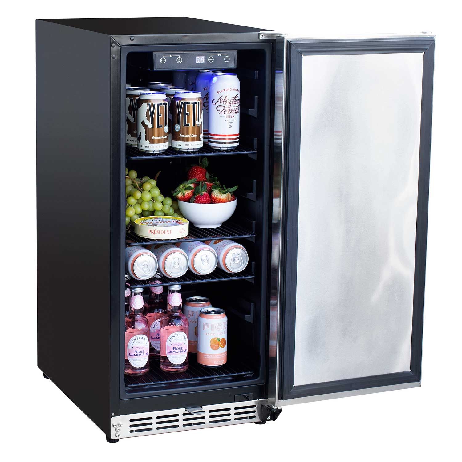 Summerset - 15" Outdoor Rated Fridge w/Stainless Door-United Backyard