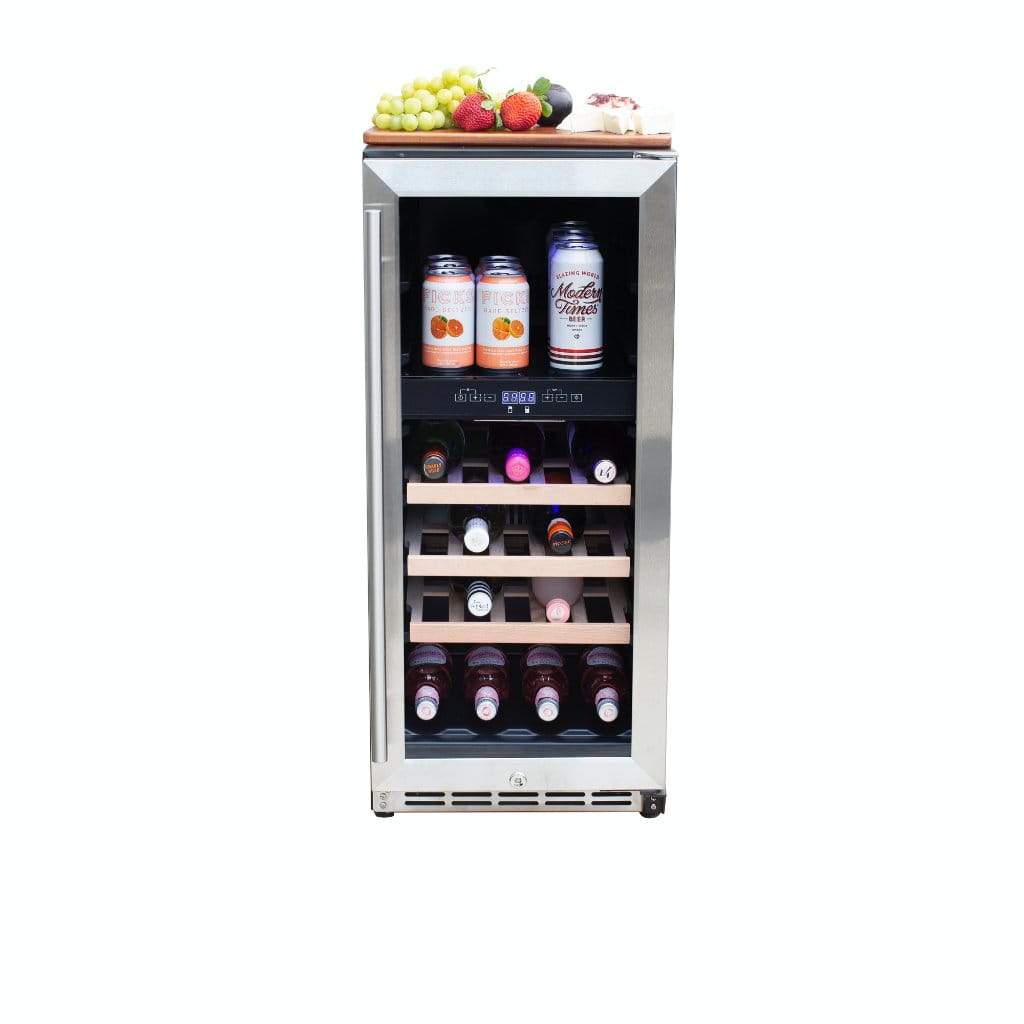 Summerset - 24" 5.3 Cu. Ft. 54 Bottle Capacity Outdoor Rated Deluxe Wine Cooler-United Backyard