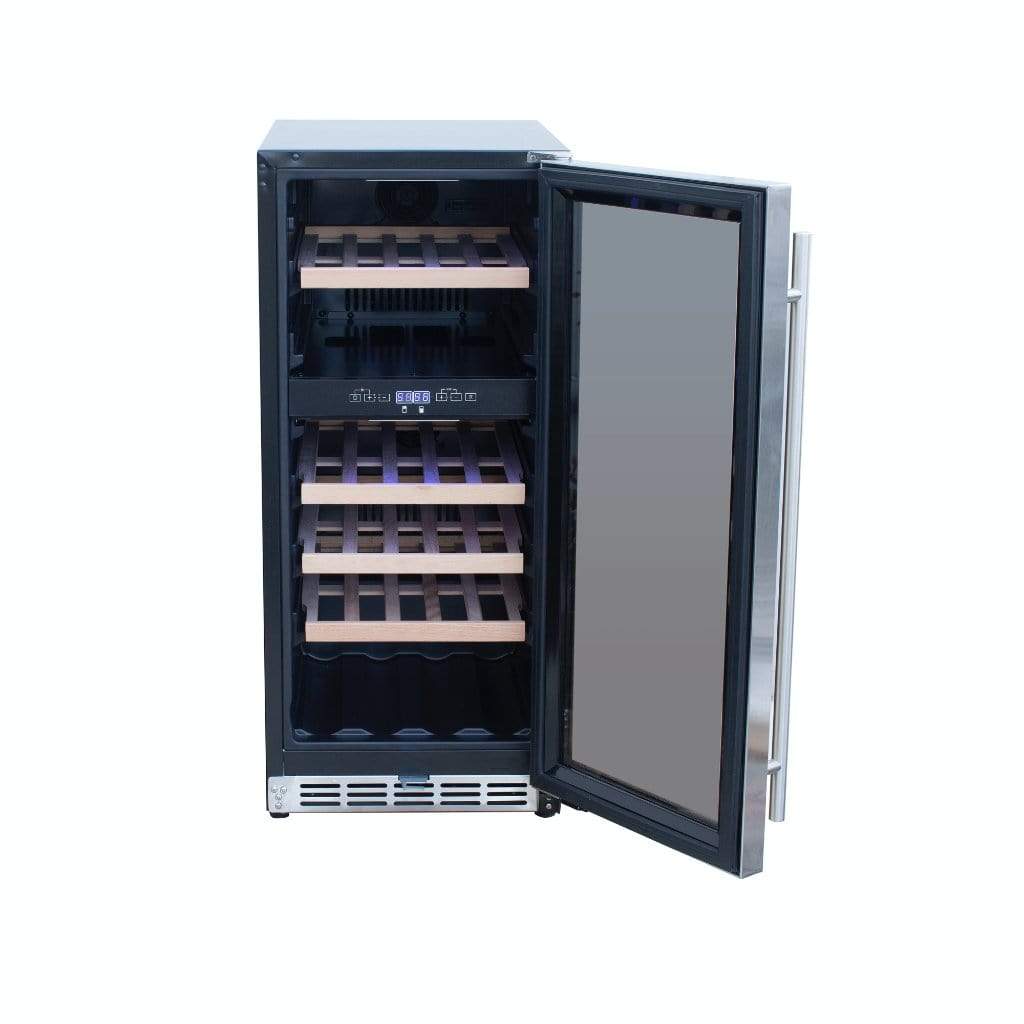 Summerset - 24" 5.3 Cu. Ft. 54 Bottle Capacity Outdoor Rated Deluxe Wine Cooler-United Backyard