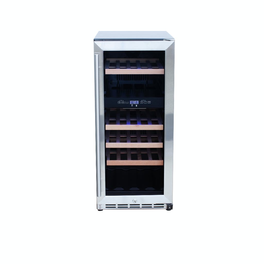 Summerset - 24" 5.3 Cu. Ft. 54 Bottle Capacity Outdoor Rated Deluxe Wine Cooler-United Backyard