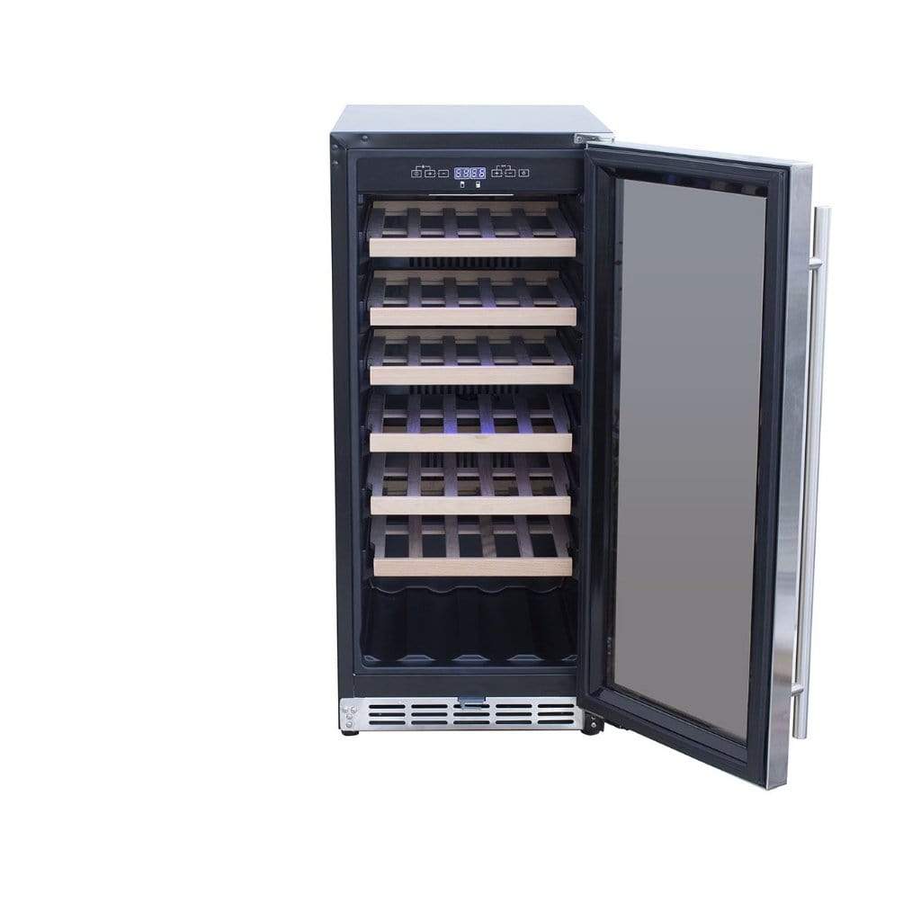 Summerset - 24" 5.3 Cu. Ft. 54 Bottle Capacity Outdoor Rated Deluxe Wine Cooler-United Backyard