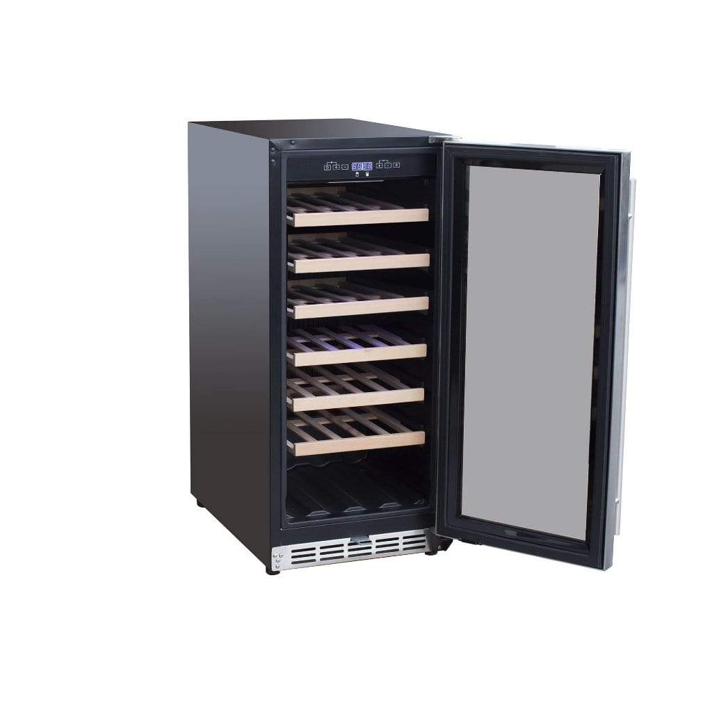 Summerset - 24" 5.3 Cu. Ft. 54 Bottle Capacity Outdoor Rated Deluxe Wine Cooler-United Backyard