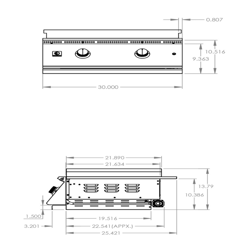 Summerset - 30" Gas Griddle - Natural Gas-United Backyard