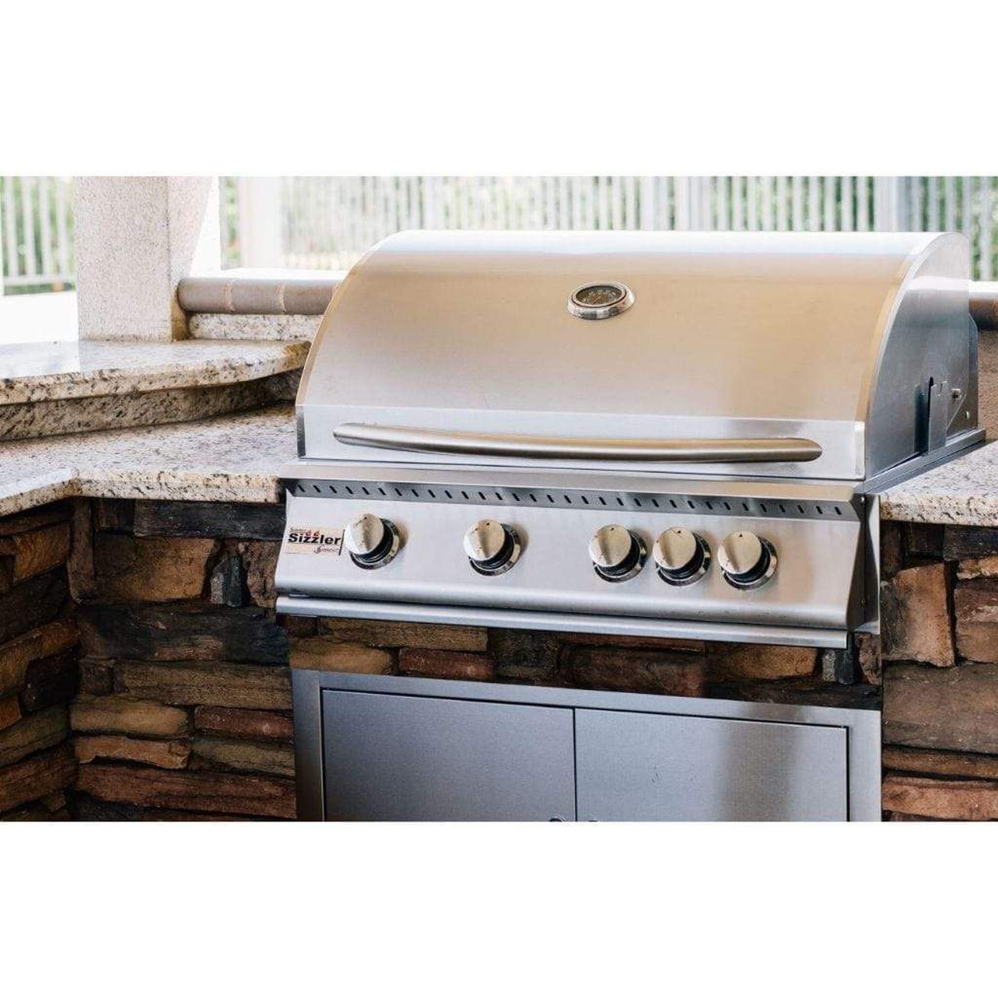 Summerset - Sizzler 40" 5-Burner Built-in Gas Grill-United Backyard