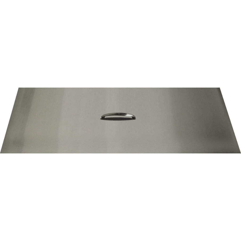 The Outdoor Plus - 16" x 88" Stainless Steel Rectangular Fire Pit Lid Cover-United Backyard