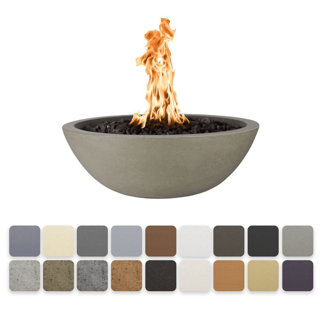 The Outdoor Plus - 27" Sedona GFRC Concrete Round Fire Bowl-United Backyard