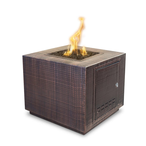The Outdoor Plus - 30" Forma Copper & Corten Steel & Stainless Steel Square Fire Pit-United Backyard