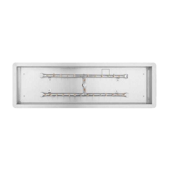 The Outdoor Plus - 36 Inch Rectangular Stainless Steel Drop-In Pan and 30 Inch H-Burner-United Backyard