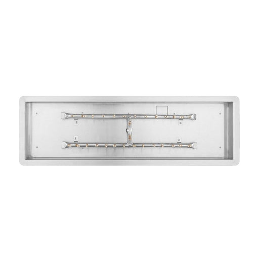 The Outdoor Plus - 36 Inch Rectangular Stainless Steel Drop-In Pan and 30 Inch H-Burner-United Backyard