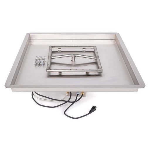The Outdoor Plus - 36" x 36" Square Drop-in Pan & 24" Square Stainless Steel Burner - NG, LP-United Backyard