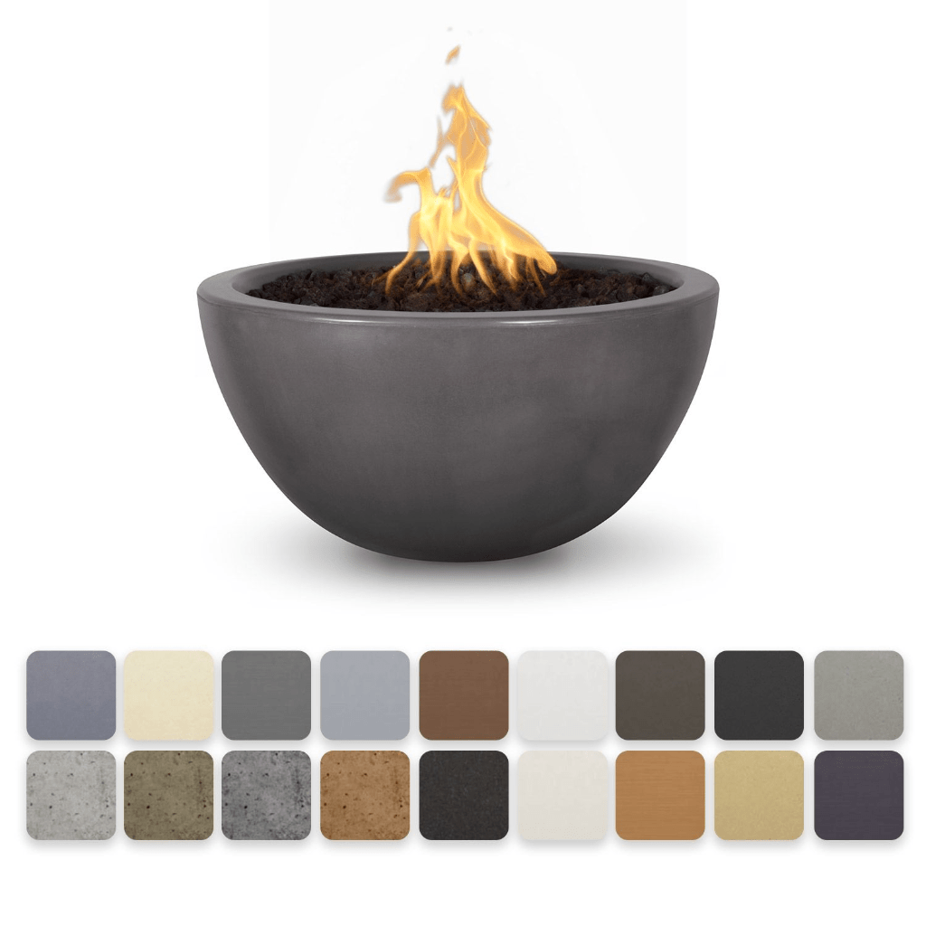 The Outdoor Plus - 38" Luna GFRC Concrete Round Fire Bowl-United Backyard