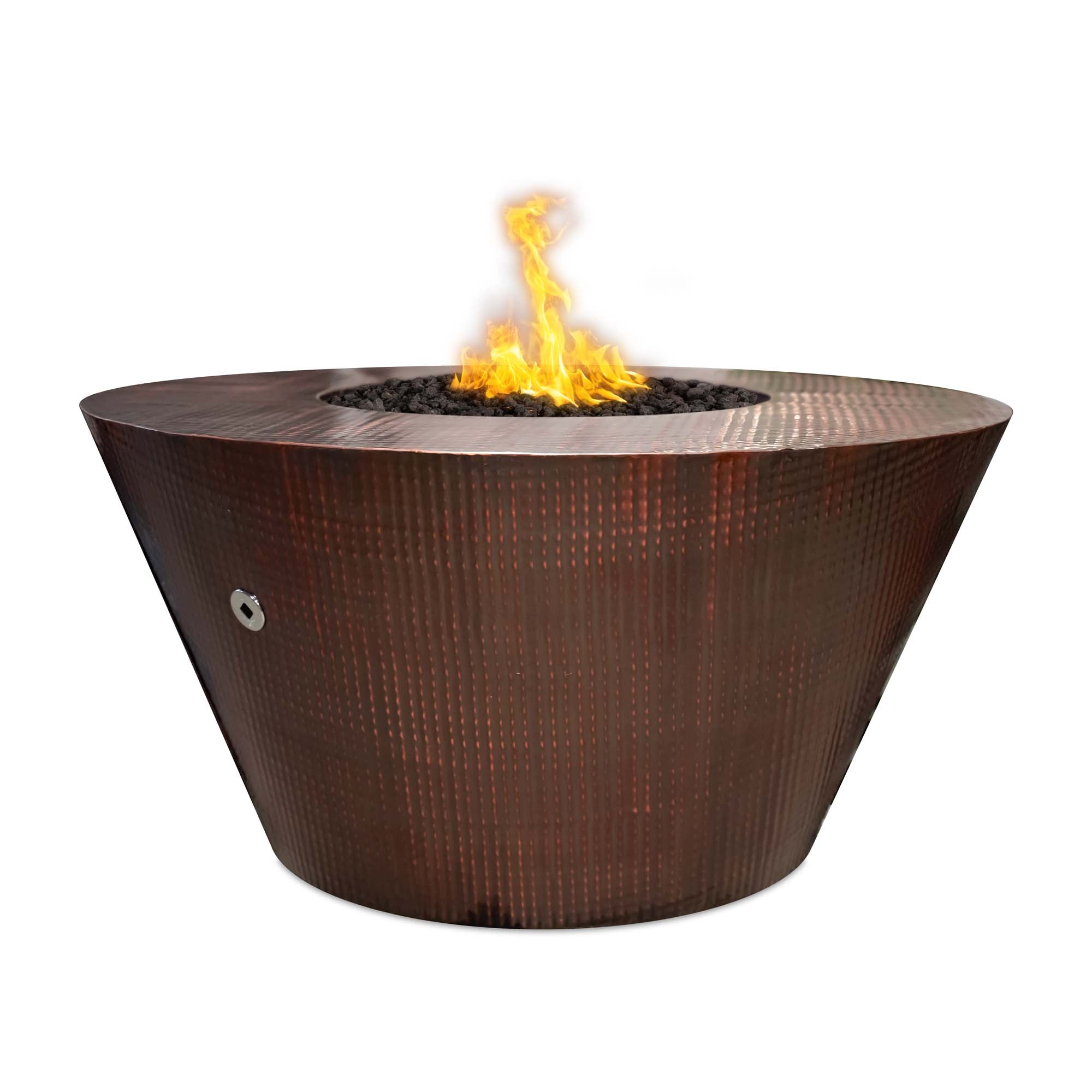 The Outdoor Plus - 48" Martillo Hammered Copper Round Fire Pit-United Backyard