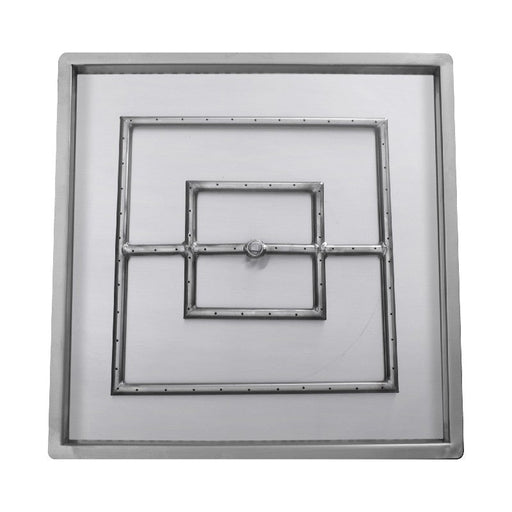 The Outdoor Plus - 48" x 48" Square Drop-in Pan & 36" Square Stainless Steel Burner - NG, LP-United Backyard