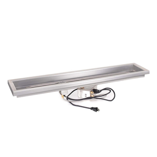 The Outdoor Plus - 60" Raised Lip Rectangular Drop In Pan & Linear SS Burner-United Backyard