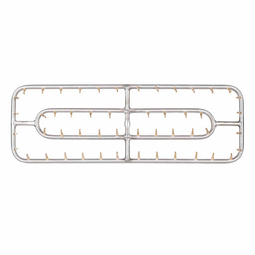 The Outdoor Plus - 60” x 12" Stainless Steel Double Rectangle Bullet Burner-United Backyard