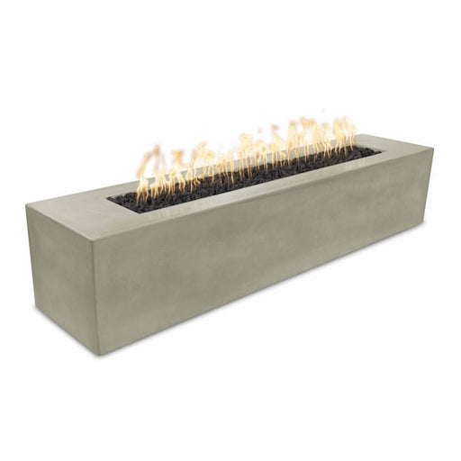 The Outdoor Plus - 72" Rectangular Carmen Fire Pit - GFRC Concrete - Match Lit - Liquid Propane - Ash-United Backyard