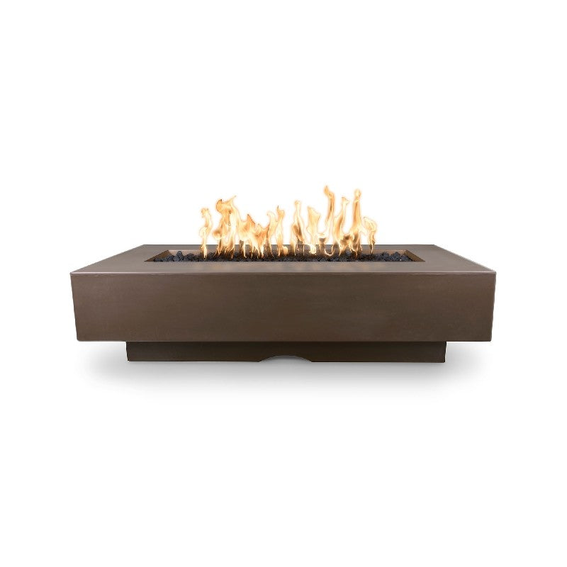 The Outdoor Plus - 96" Del Mar GFRC Concrete Rectangle Fire Pit Table - Natural Gas-United Backyard