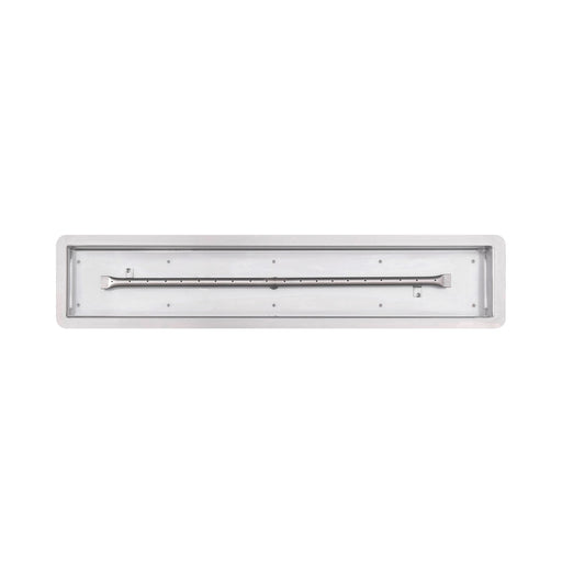The Outdoor Plus - 96 Inch Rectangular Stainless Steel Drop-In Pan and 84 Inch Linear Burner - OPT-RT96-United Backyard