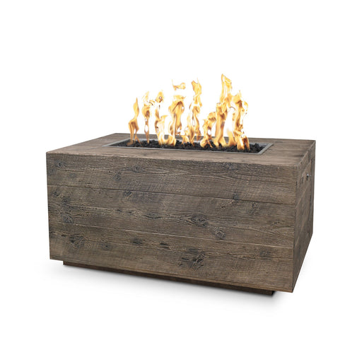 The Outdoor Plus - Catalina 72" Wood Grain Match Lit Fire Pit, Natural Gas - Oak-United Backyard