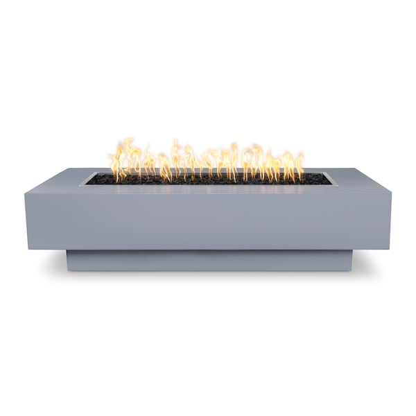 The Outdoor Plus - Coronado 48" Powder Coat Steel Match Lit Fire Pit, Natural Gas - Gray-United Backyard