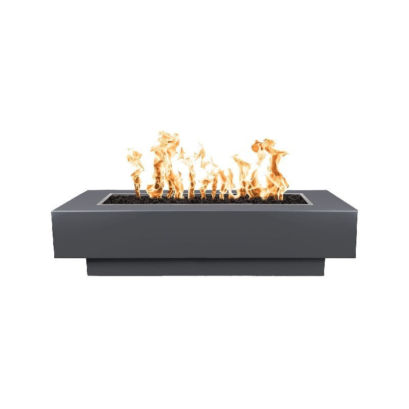 The Outdoor Plus - Coronado 72 Inch Powder Coat Steel Match Lit Fire Pit, Black, Liquid Propane Gas-United Backyard