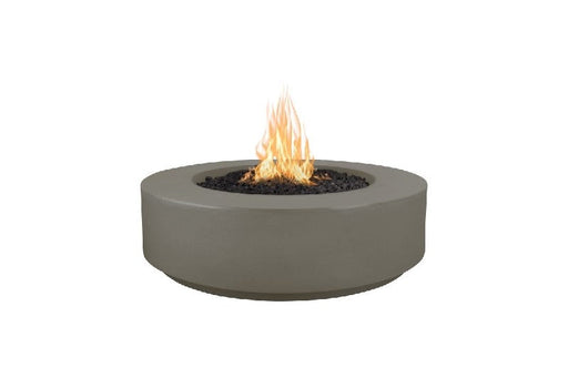 The Outdoor Plus - Florence 42 Inch Concrete Match Lit Fire Pit, Gray, Natural Gas-United Backyard